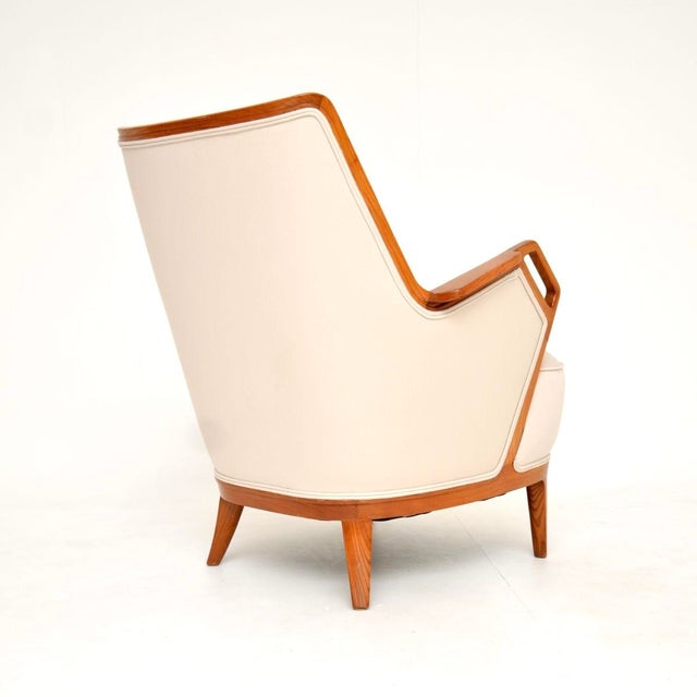 1960s Vintage Swedish Elm Armchair, 1960s For Sale - Image 5 of 11