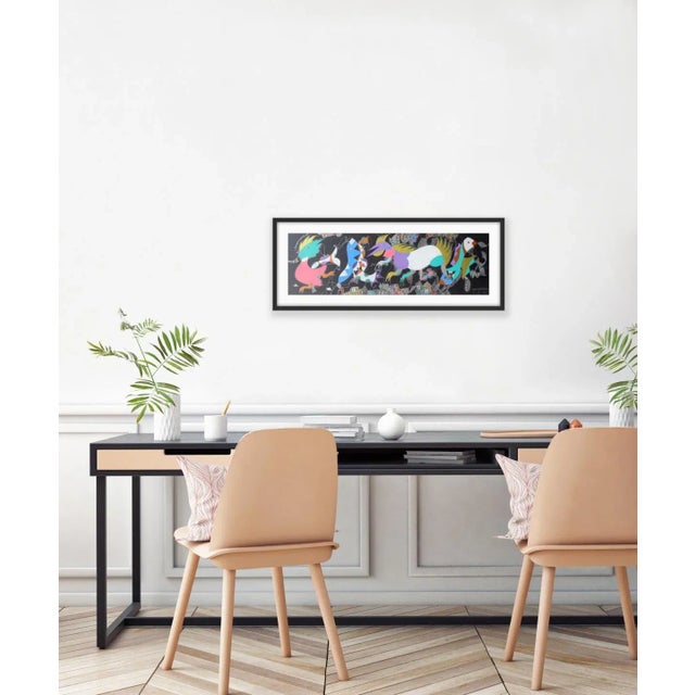 The work was made using the author's own graphic and gel art techniques, signed and numbered, copy 2/50. Jan Kanty...