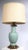 Metal Decorative Celadon Table Lamp Att. To Frederick Cooper For Sale - Image 7 of 9