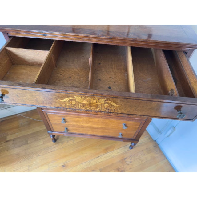 Late 19th Century Late 19th Century American Federal / Sheraton Style Tall Chest of Drawers For Sale - Image 5 of 11