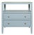 Matthew Izzo Home Douglas Textured Light Blue Linen Two Drawer Side Table With Open Shelf and Polished Brass Knobs For Sale