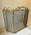 Metal Vintage French Provincial Style Bird & Flower Design Brass Fireplace Screen For Sale - Image 7 of 10