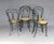 Set of 4 KOHN chairs, black Empire style, Viennese cane. Their date of manufacture ranges between 1882 and 1890. We have...