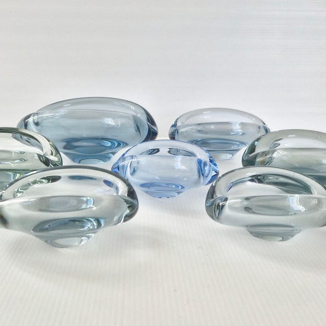 Vintage Akva Series Bowls by Per Lukten Holmegaard, 1950, Set of 7 For Sale - Image 10 of 18