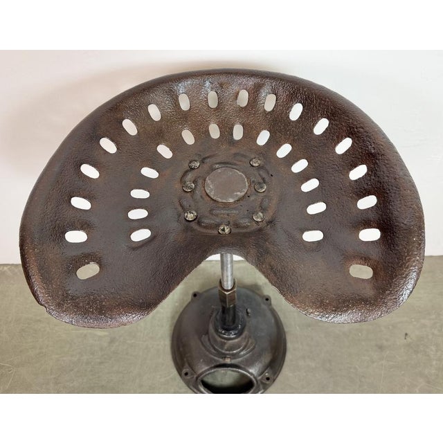 Vintage Industrial Swivel Chair, 1950s For Sale - Image 10 of 18