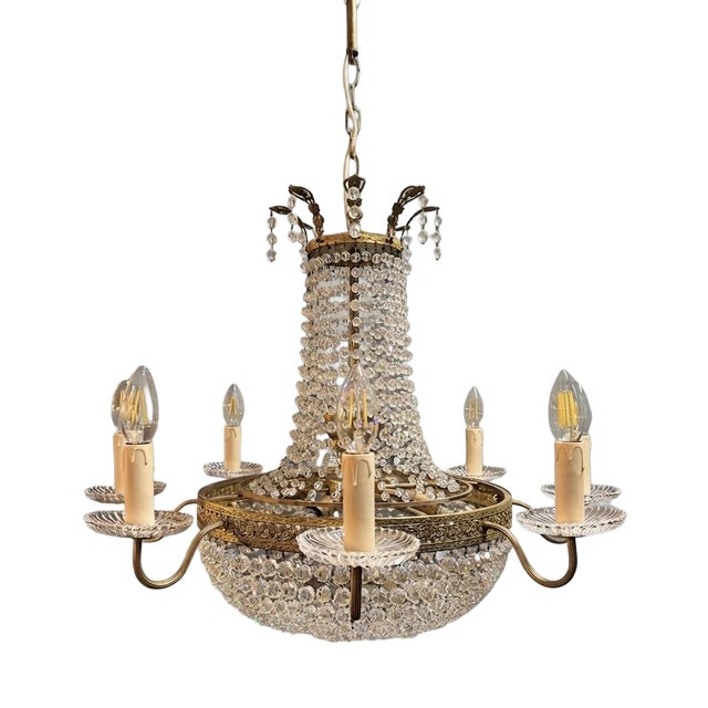 Large French Empire Style Chandelier, 20th Century For Sale