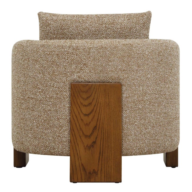 Wood Halligan Upholstered Accent Chair For Sale - Image 7 of 10