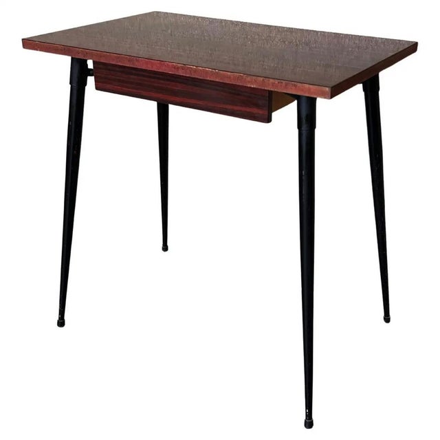 School Desk with Drawer and Iron Legs, 1950s For Sale - Image 10 of 10