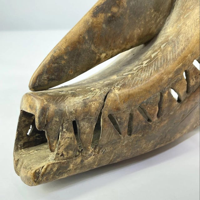Early 20th Century Bamana Hyena Mask Mali MATTER COLLECTION For Sale - Image 9 of 10