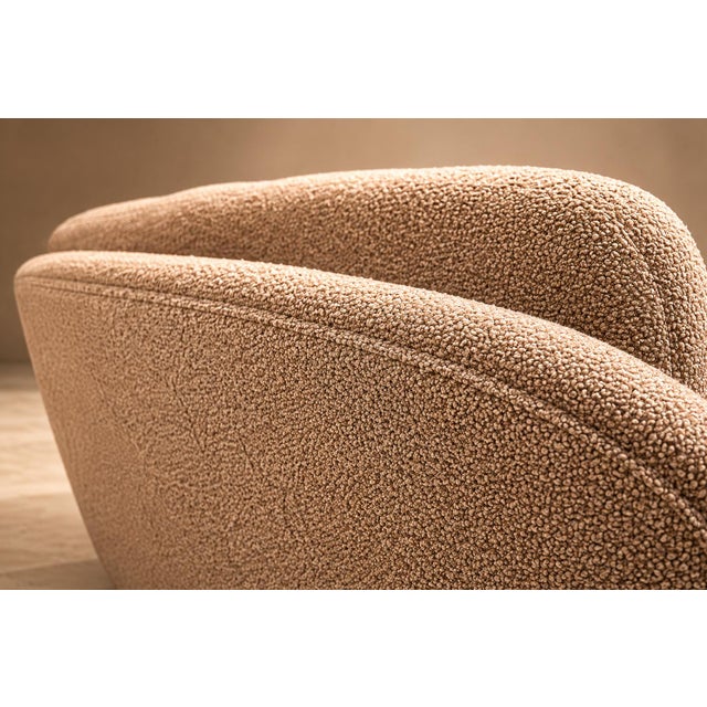 1960s Brazilian Modern Stella Three-Seat Sofa in Rosewood & Bouclé by Sergio Rodrigues, Brazil For Sale - Image 9 of 18