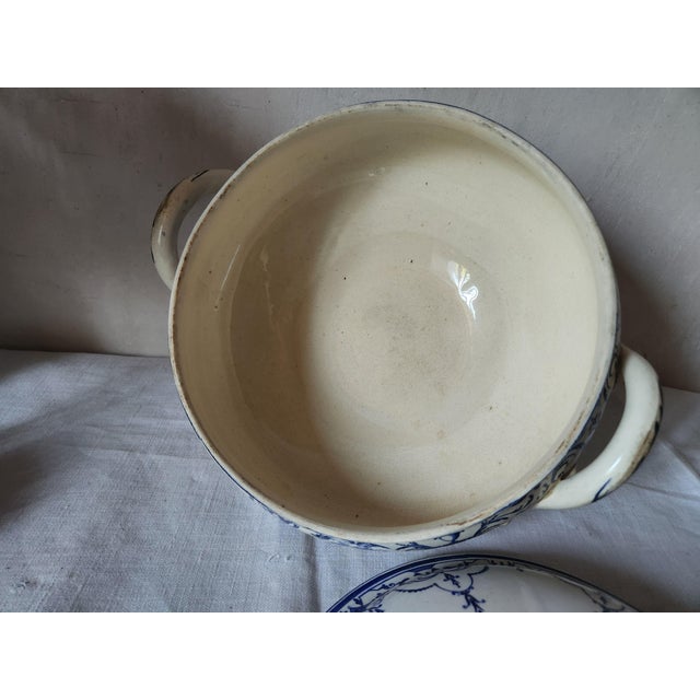 19th Century French Earthenware Tea Tureen from Jules Vieillard Moustiers For Sale - Image 13 of 17