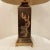 Late 20th Century Chinoiserie Black With 4 Different Asian Scenes Tole Table Lamp For Sale - Image 4 of 9