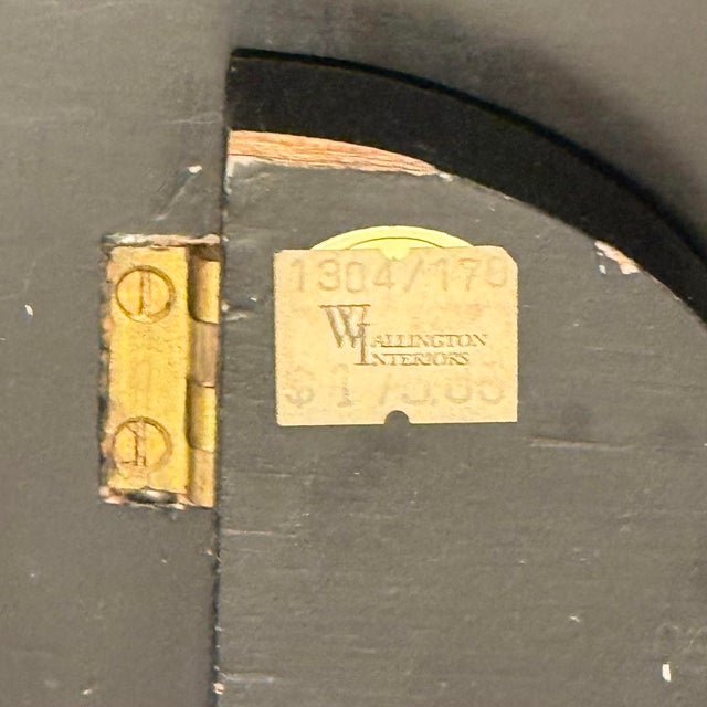 Vintage Theodore Alexander Style Trompe L’oeil Wood Book Spine Library Facade For Sale - Image 9 of 12