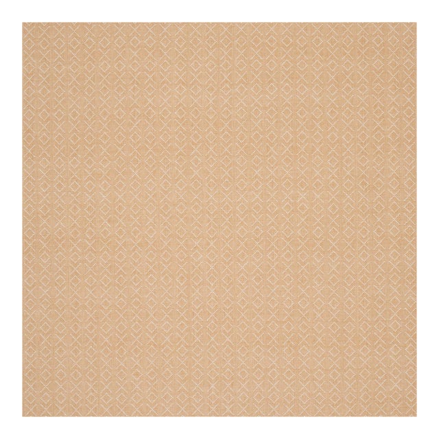 Sample - Schumacher Ross Weave Fabric in Ochre For Sale