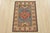 Farmhouse Kazak Rug 2’1” X 3′ Blue Wool Tribal Hand-Knotted Oriental Carpet For Sale - Image 3 of 9