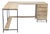 West Elm L-Shaped Wood and Metal Desk With Storage Drawers For Sale
