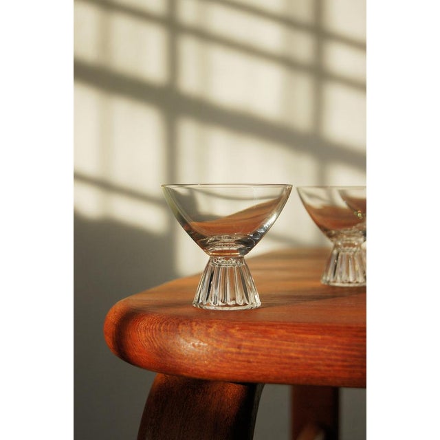 Contemporary Vintage Cocktail Glasses in the style of Paden City, Set of 8 For Sale - Image 3 of 6