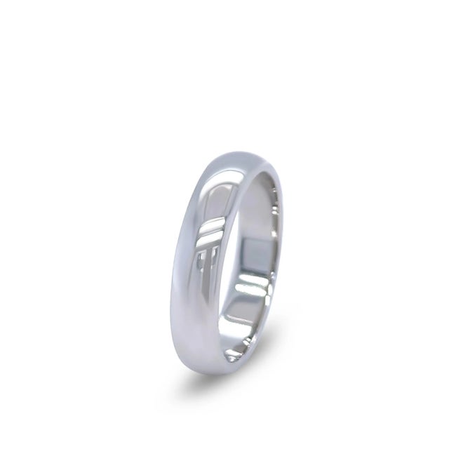 Tiffany and Co. Tiffany & Co Platinum Forever Wedding Band Ring 8.52g, Size 7.5 For Sale - Image 4 of 6