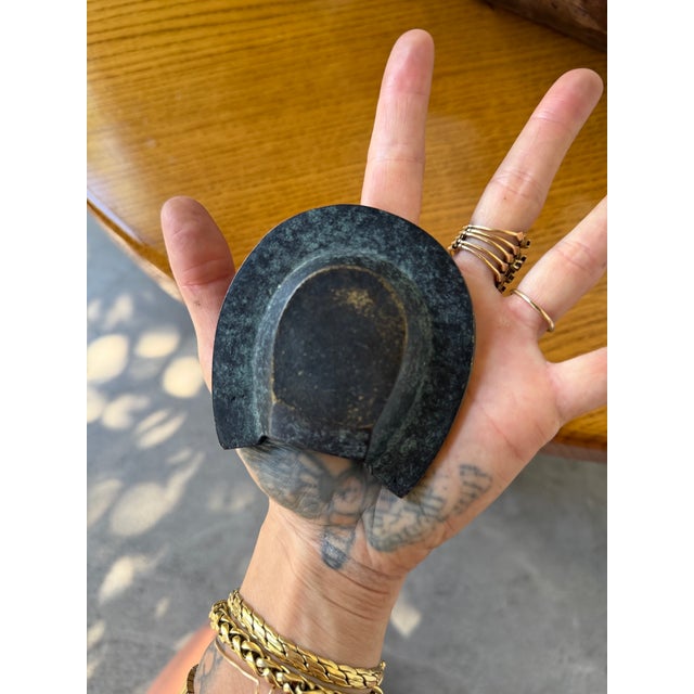 Brutalist Horseshoe Ashtray in Bronze, 1950s For Sale - Image 10 of 18