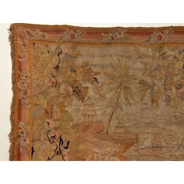 Antique Large Scale French Napoleon III Aubusson Tapestry For Sale - Image 4 of 12