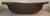 Early 19thc hand carved dough bowl with carved handles and the interior is painted black.Most unusual form and shape.