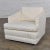 Mid 20th Century Mid-Century Modern Off White Tone on Tone Stripe Lounge Chair on Rolling Casters For Sale - Image 5 of 13