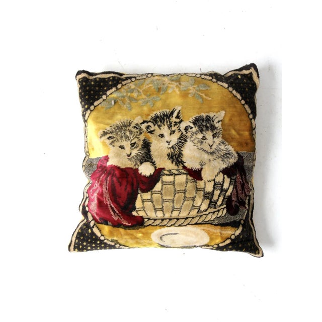 Vintage Italian Tapestry Pillow For Sale - Image 9 of 9