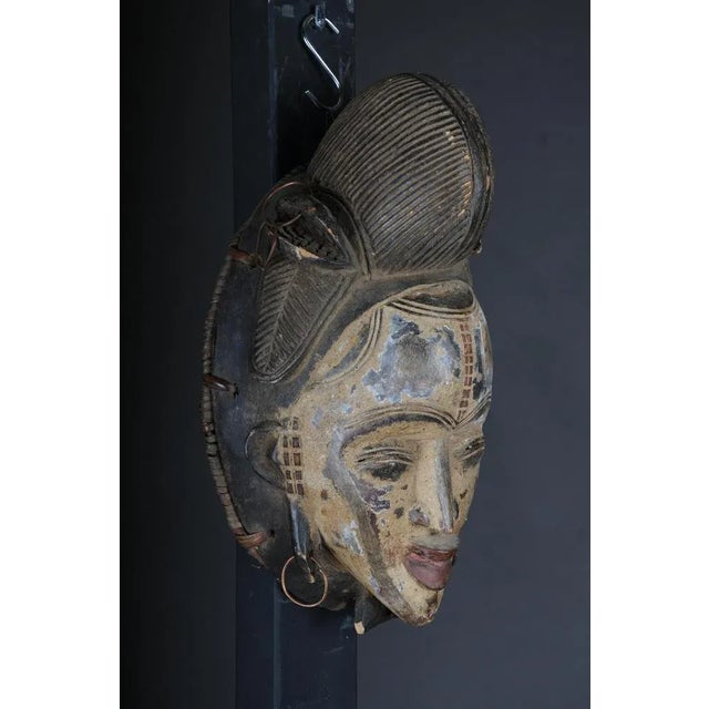 Antique Carved Wooden Face Mask For Sale - Image 6 of 13