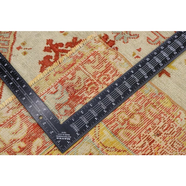 Early 20th Century Antique Turkish Oushak Rug - 03'04 X 05'07 For Sale - Image 5 of 9