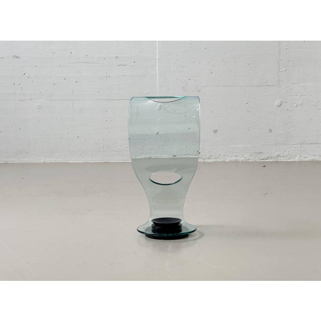 Glass Cobra Umbrella Stand by Elio Vigna for Fiam Italia, 1980s For Sale - Image 11 of 16