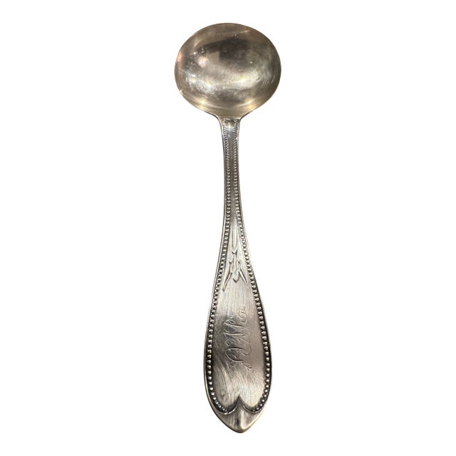 Antique William Gale “Mayflower” Sterling Silver Ladle 8” For Sale