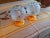 1970s Graewe West German Space Age Orange Glass Table Lamps – Pair For Sale - Image 6 of 10