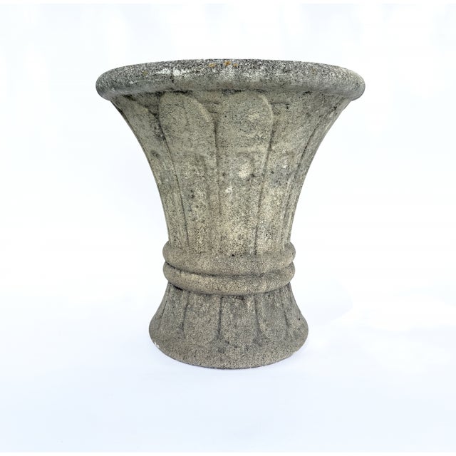 1970s Pair of Porosa Cast Stone Planters by Grandon Fres; Circa 1970 For Sale - Image 5 of 6