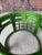 Green Mid-Century Bespoke Green Rattan Smoked Glass Side Table - Newly Painted For Sale - Image 8 of 12
