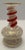 White Early 20th Century Cased Bohemian Glass Vase With Red Serpent For Sale - Image 8 of 12