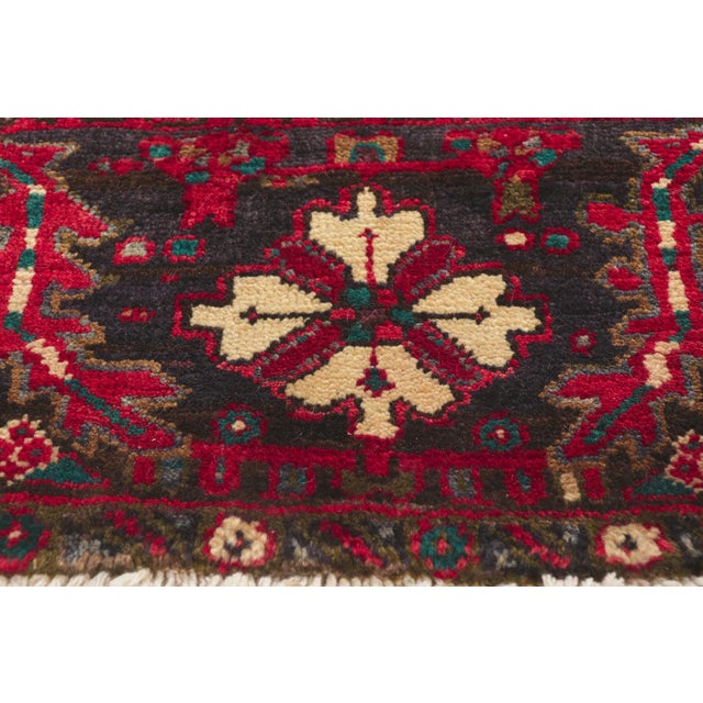 Mid 20th Century Mid 20th Century Vintage Persian Heriz Rug, 10'02 X 13'04 For Sale - Image 5 of 10