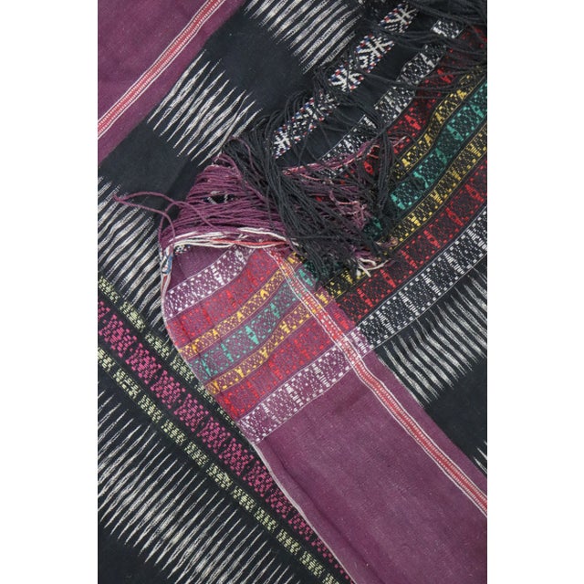 Textile Early 20th Century Indonesian Batak Textile - 2' x 5' For Sale - Image 7 of 9