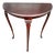 1920s Queen Anne Half‑Moon Console Table With Three Legs For Sale