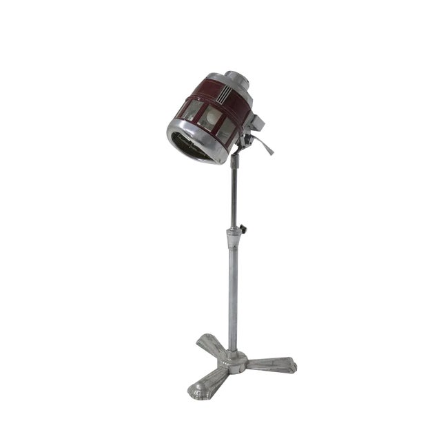 Mid-Century Free S. Modified Floor-Lamp Helmet, 1950s For Sale