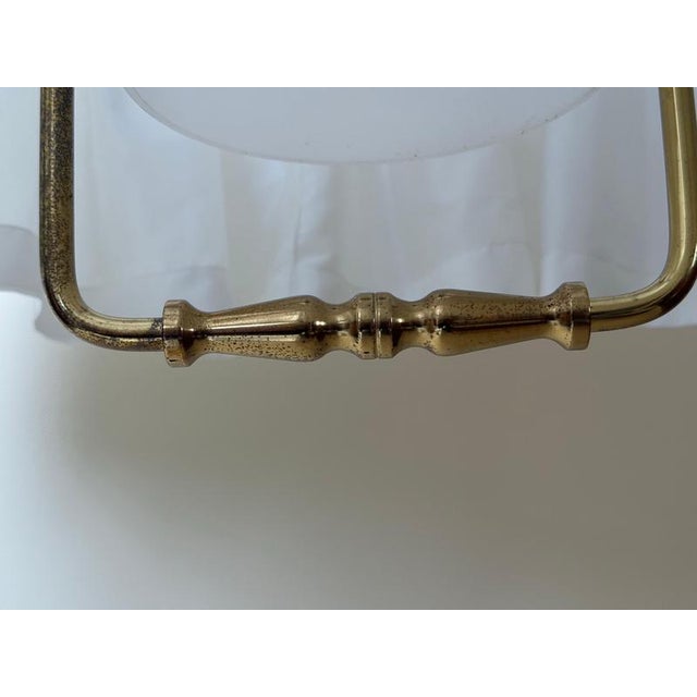 Austrian Brass Pendant attributed to Kalmar, Loos Manner, 1980s For Sale - Image 12 of 18