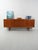 Elegant 1960s danish teak sideboard by h. W. Klein with sliding doors, central drawers, and carved handles. made in...