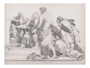 Biblia Epistolae - Original Lithograph by French Master 19th Century 19th Century