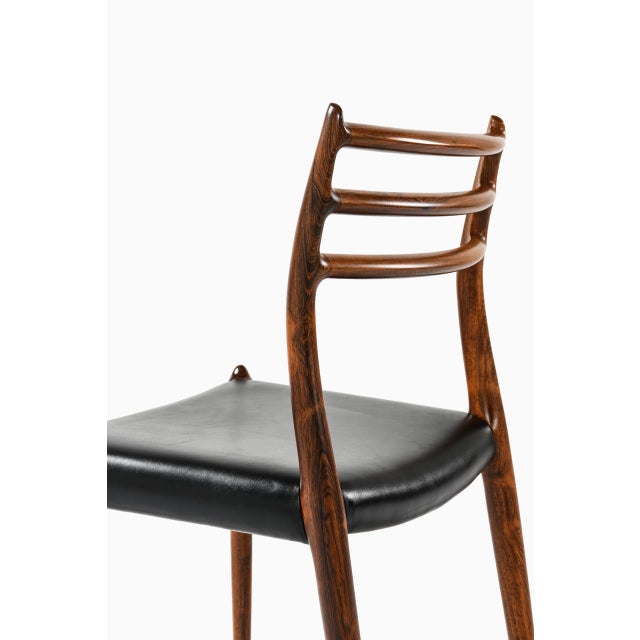 Model 78 Dining Chairs by Niels O. Møller attributed to J.L Møllers Furniture Factory, 1960s, Set of 6 For Sale - Image 6 of 12