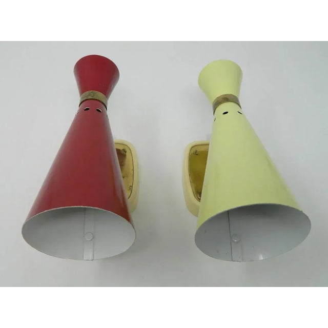 Vintage Bag Wall Lights by Rupert Nikoll, Vienna, 1950s, Set of 2 For Sale - Image 9 of 10