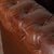 Set of Three Vintage Brown Leather Chesterfield Seating Group With Sofa and Pair of Club Chairs For Sale - Image 13 of 18