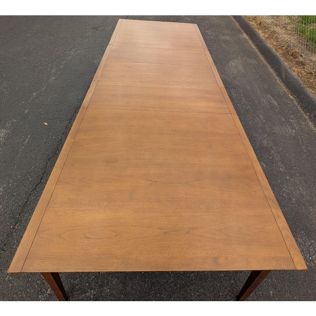 Mid-Century Modern John Van Koert for Drexel Profile Mid Century 10 Person Dining Table For Sale - Image 3 of 18
