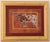 American Bull Cow Steer Western Americana Folk Art Traditional English Sienna Black Burgundy Original Oil Painting Cleo Plowden For Sale - Image 3 of 3