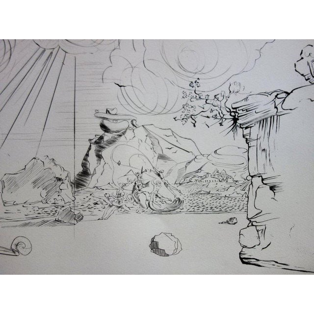 Salvador Dali, Plage à Cadaques, Etching For Sale - Image 4 of 12