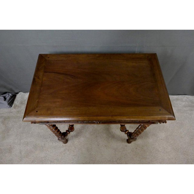 Henri II Walnut Writing Desk, 19th Century For Sale - Image 4 of 18
