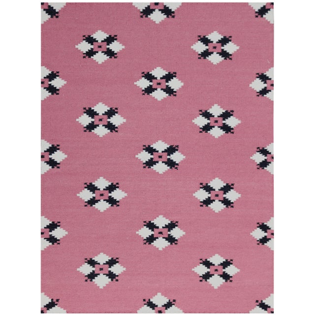 Zara Southwestern Pink FlatWeave Rug 8'x10' Chairish
